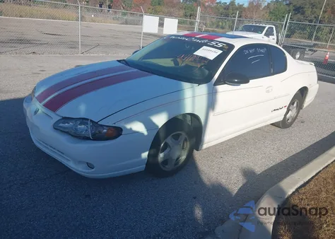 2002 Chevrolet Monte Carlo Ss from USA, damaged, VIN 2G1WX15K529229233